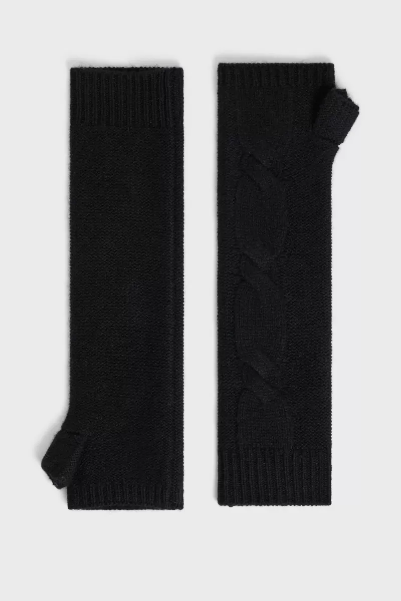 Black cashmere mittens - FANETTE | | Gerard Darel Discount