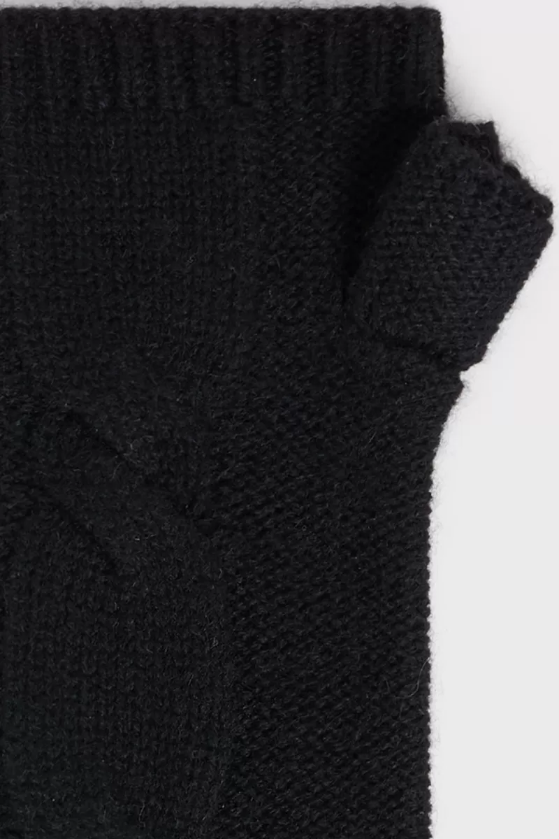 Black cashmere mittens - FANETTE | | Gerard Darel Discount