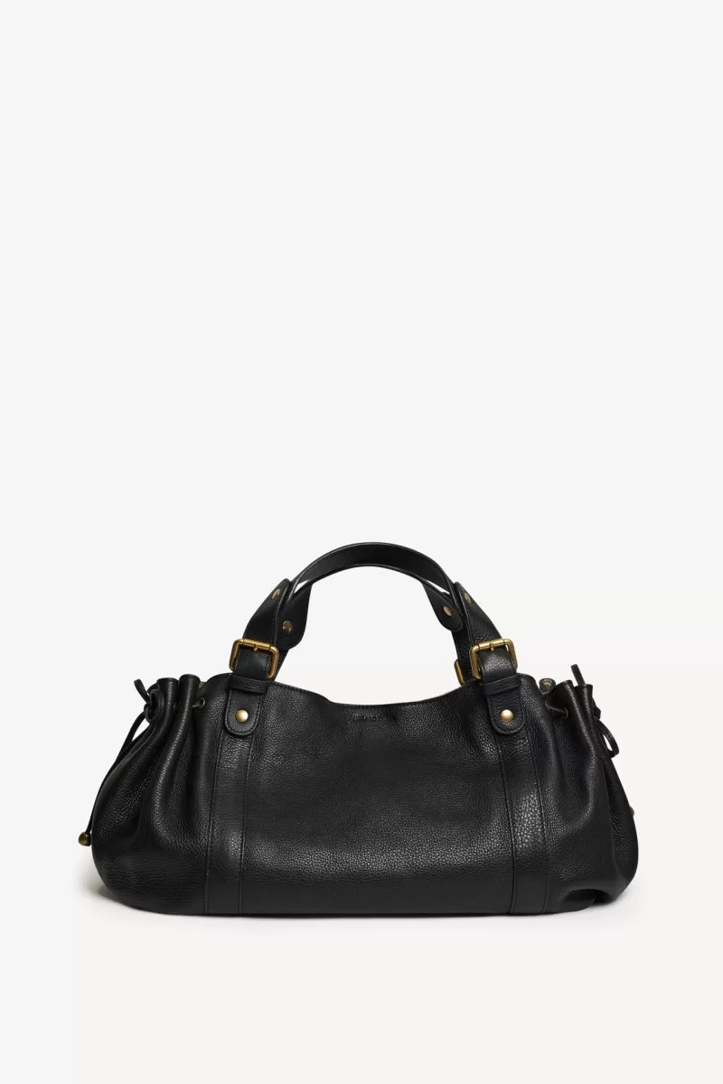 /gold grained leather handbag - 24H | | Gerard Darel Flash Sale