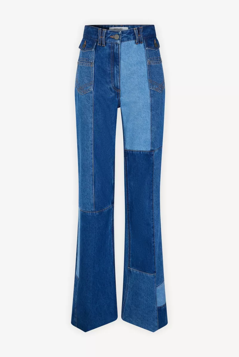 patchwork flare jeans - EDENE | | Gerard Darel Best