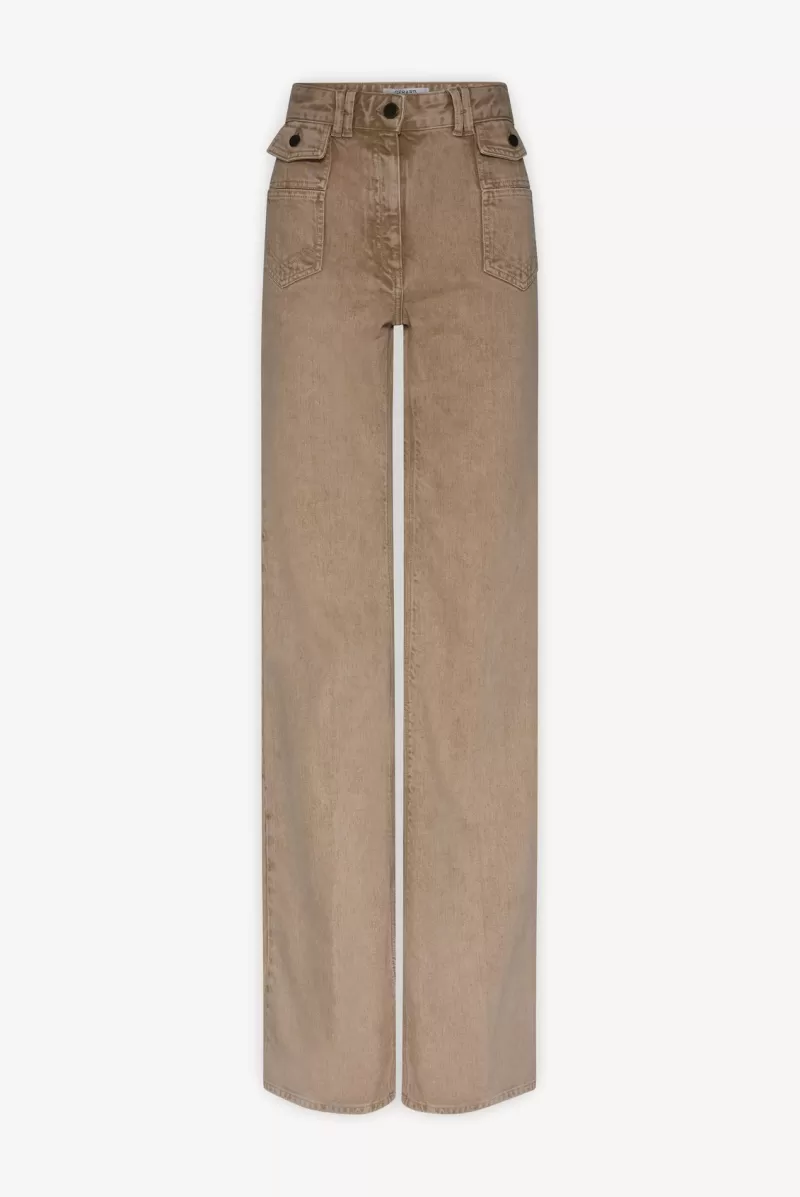 Camel colored Flare Jeans - ANNA | | Gerard Darel Best Sale