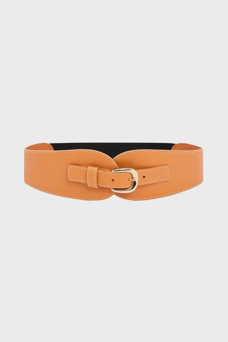 grained leather belt - OLYMPE | | Gerard Darel Store