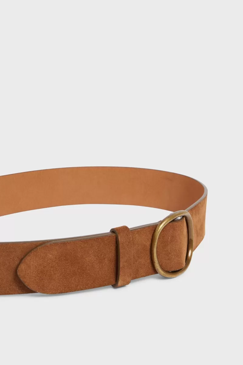 Camel suede leather belt - PALOMA | | Gerard Darel Cheap