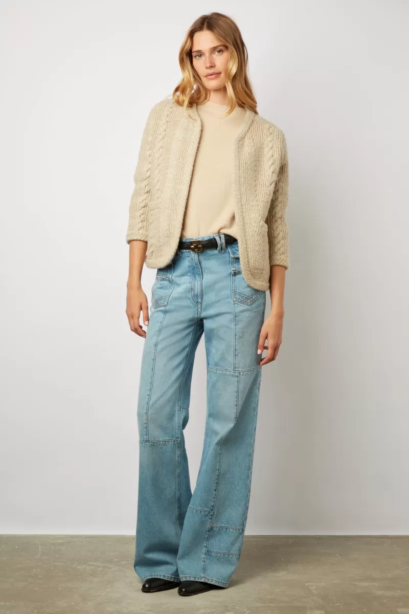 Chunky knit winter cardigan with lurex - BONY | Gerard Darel Best Sale