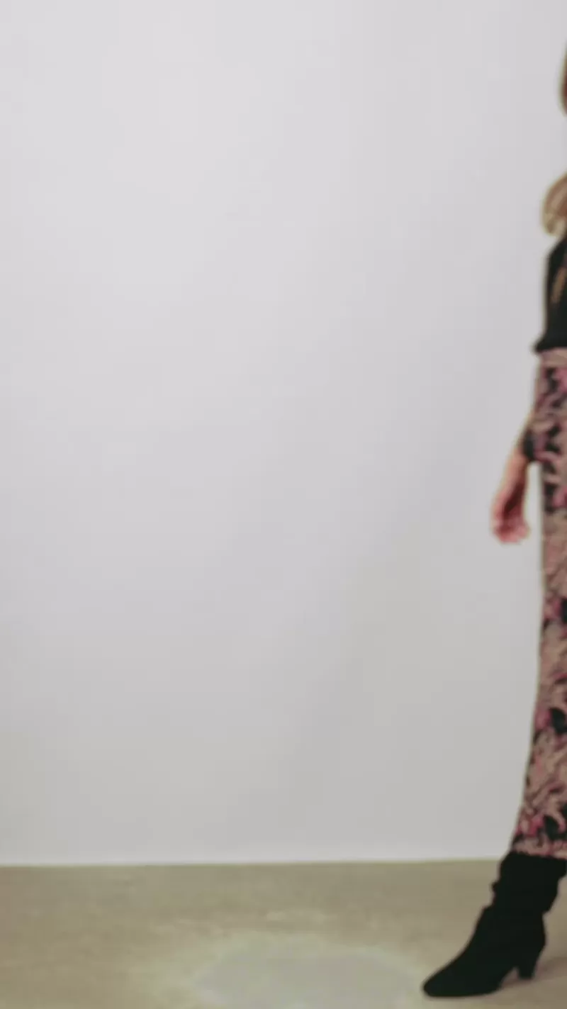 Contrasting floral maxi skirt - BASTIAN | Gerard Darel Flash Sale