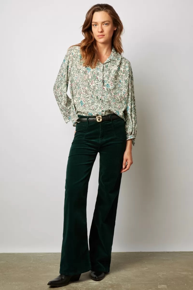 Corduroy flared pants - ELVY | Gerard Darel Fashion