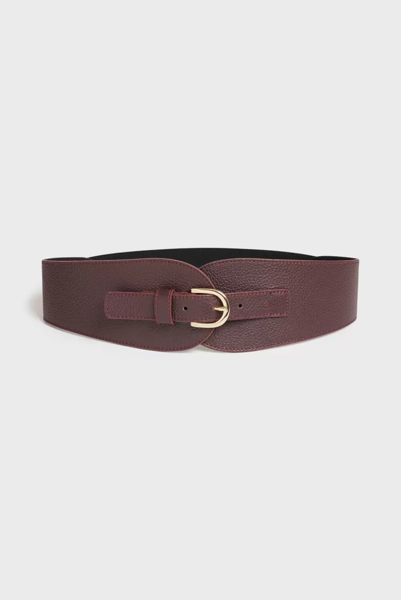 CORSET BELT IN GRAINY LEATHER - OLYMPE | Gerard Darel Sale