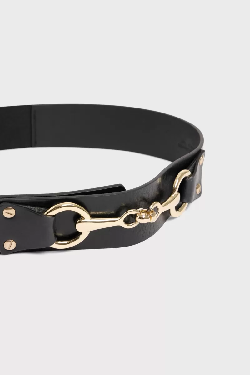 Corset belt with golden horse bit -EPONA | Gerard Darel Best Sale