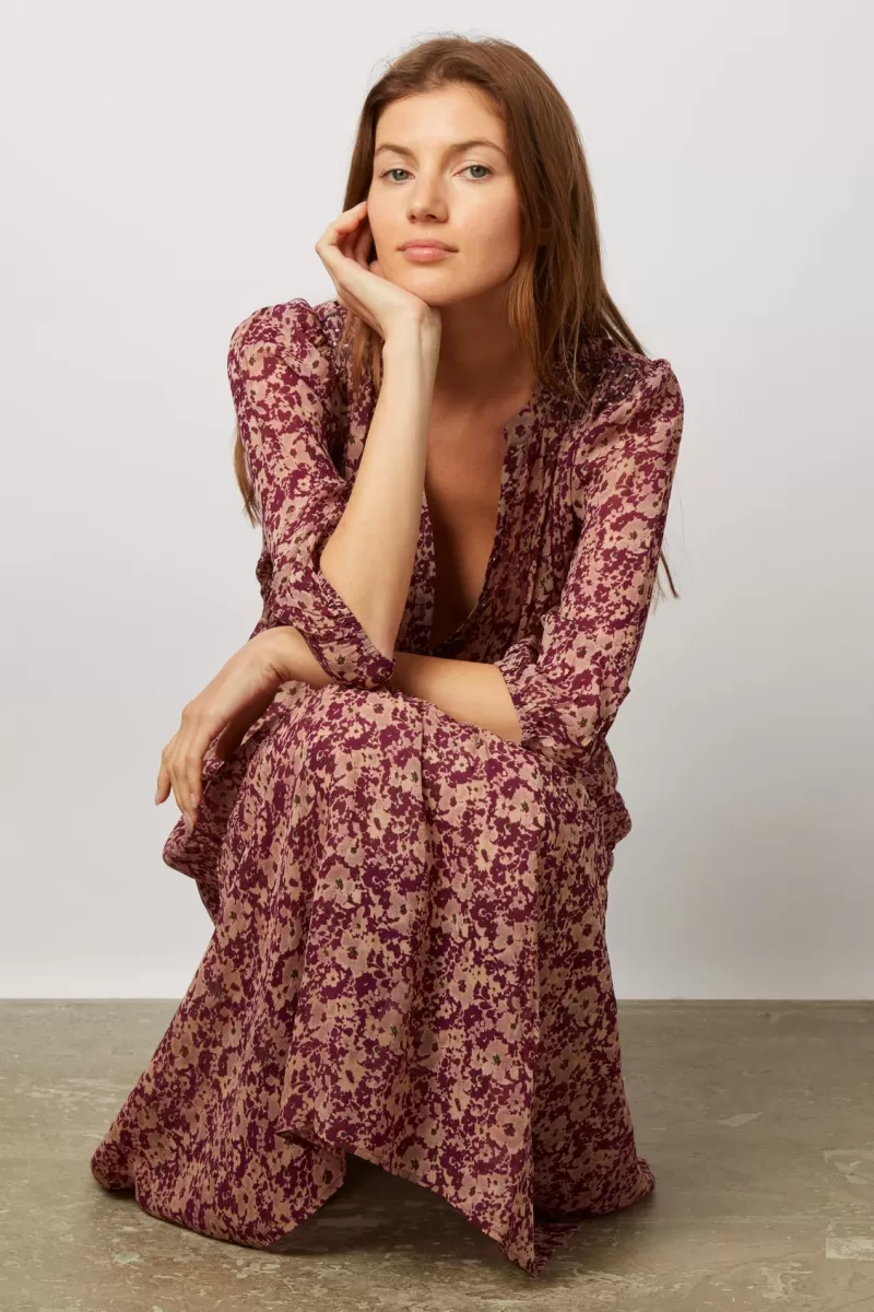 Floral muslin maxi dress - JAMESON | Gerard Darel Clearance