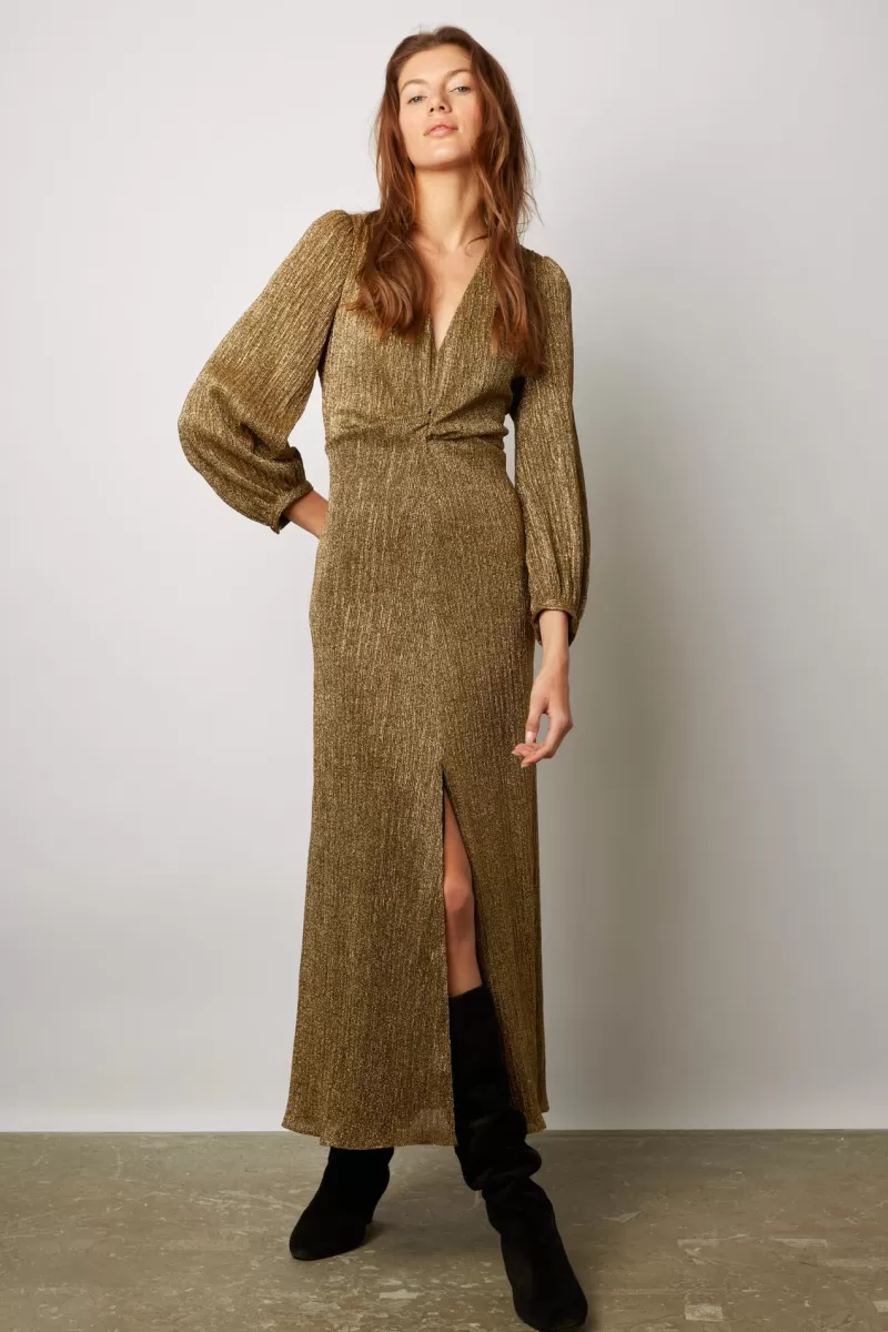 lurex maxi dress - ACELYA | Gerard Darel Hot