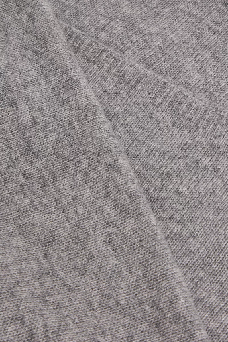 Gray cashmere knit scarf - GABIN | | Gerard Darel Discount