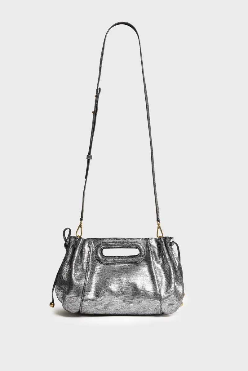 Handbag in glitter effect laminated leather - MINI DANY | Gerard Darel Cheap