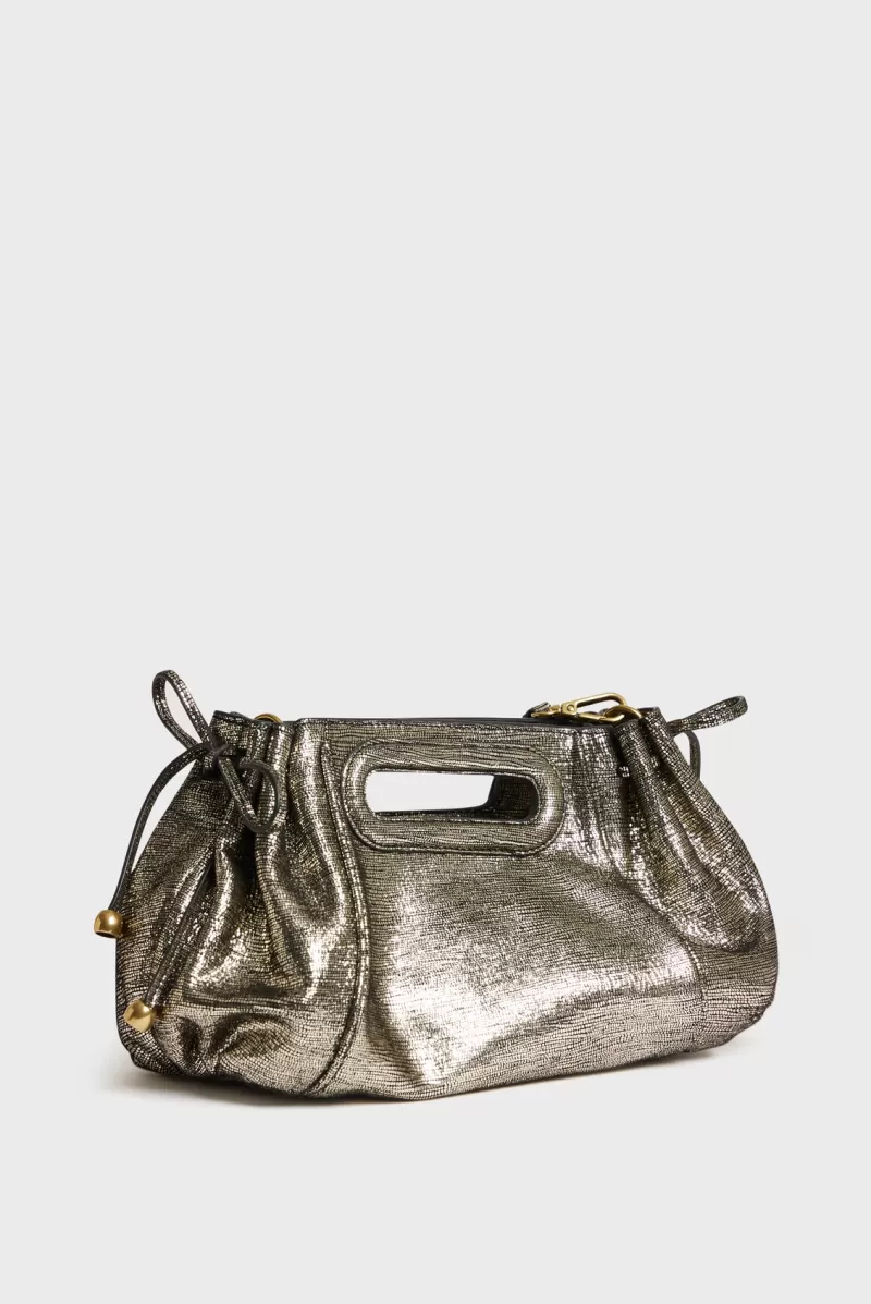 Handbag in glitter effect laminated leather - MINI DANY | Gerard Darel Best