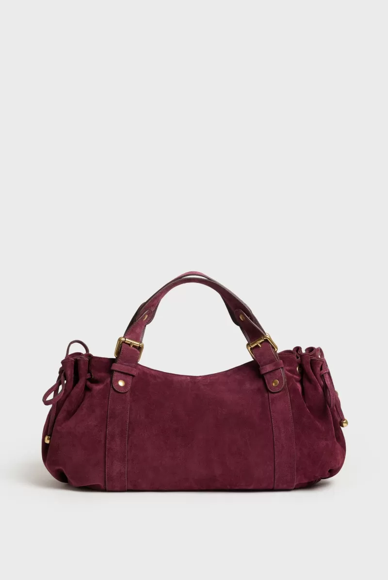 Handbag in suede leather - 24H | Gerard Darel Best Sale