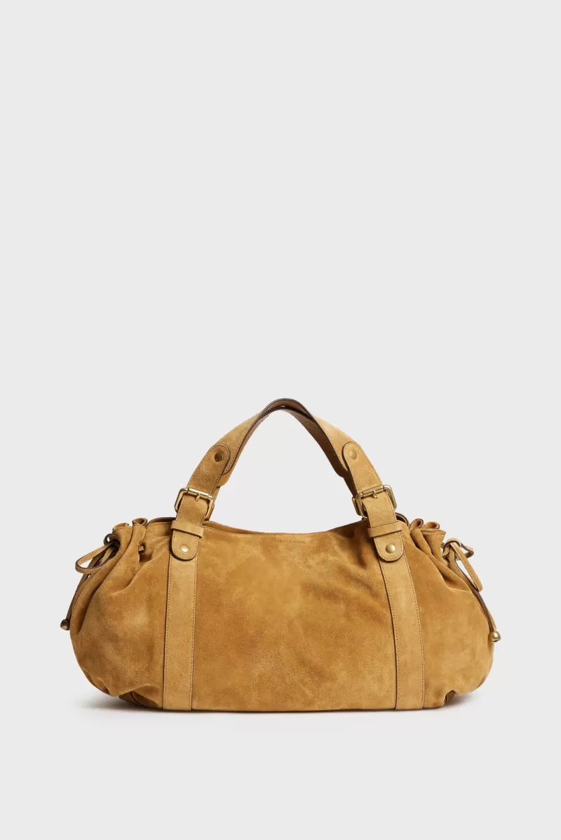 Handbag in suede leather - 24H | Gerard Darel Cheap
