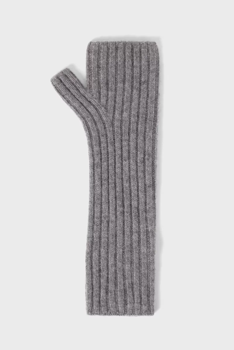 High ribbed cashmere fingerless gloves | Gerard Darel New