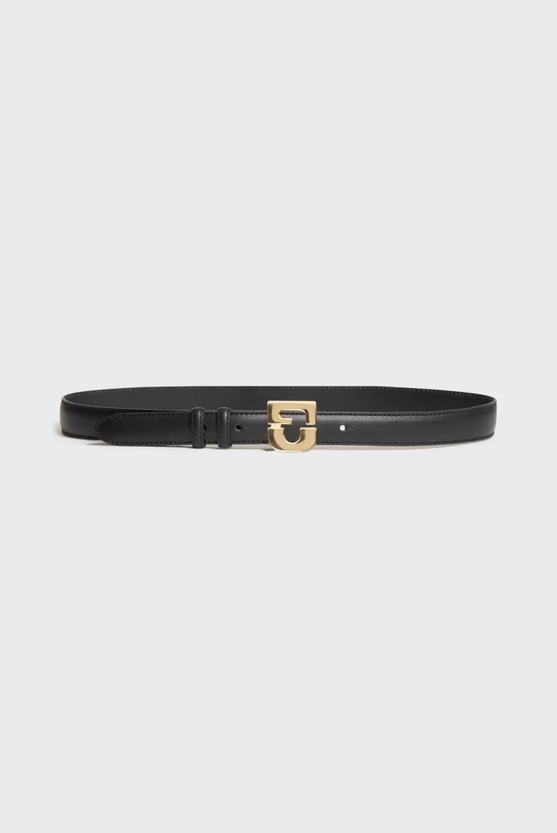 Leather signature belt - LE LAUREN | Gerard Darel New