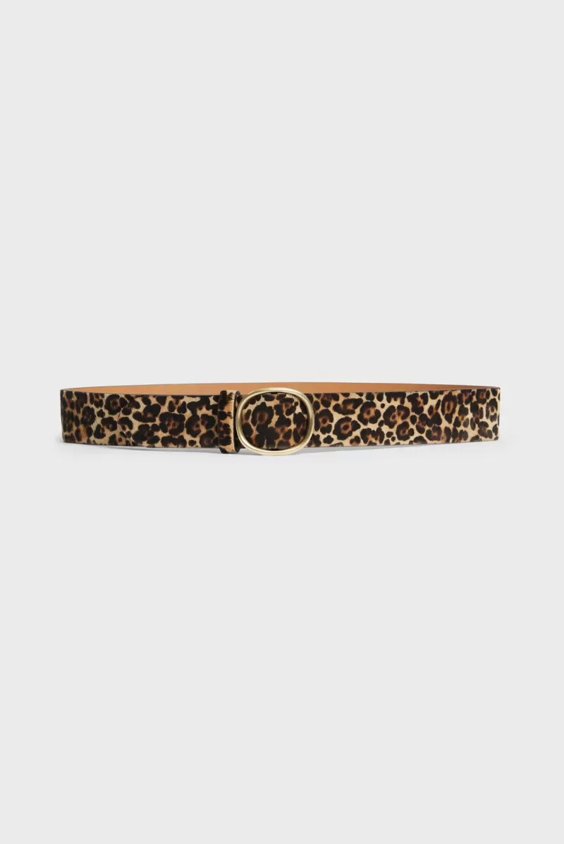 LEOPARD PRINT LEATHER BELT - PALOMA | Gerard Darel Discount