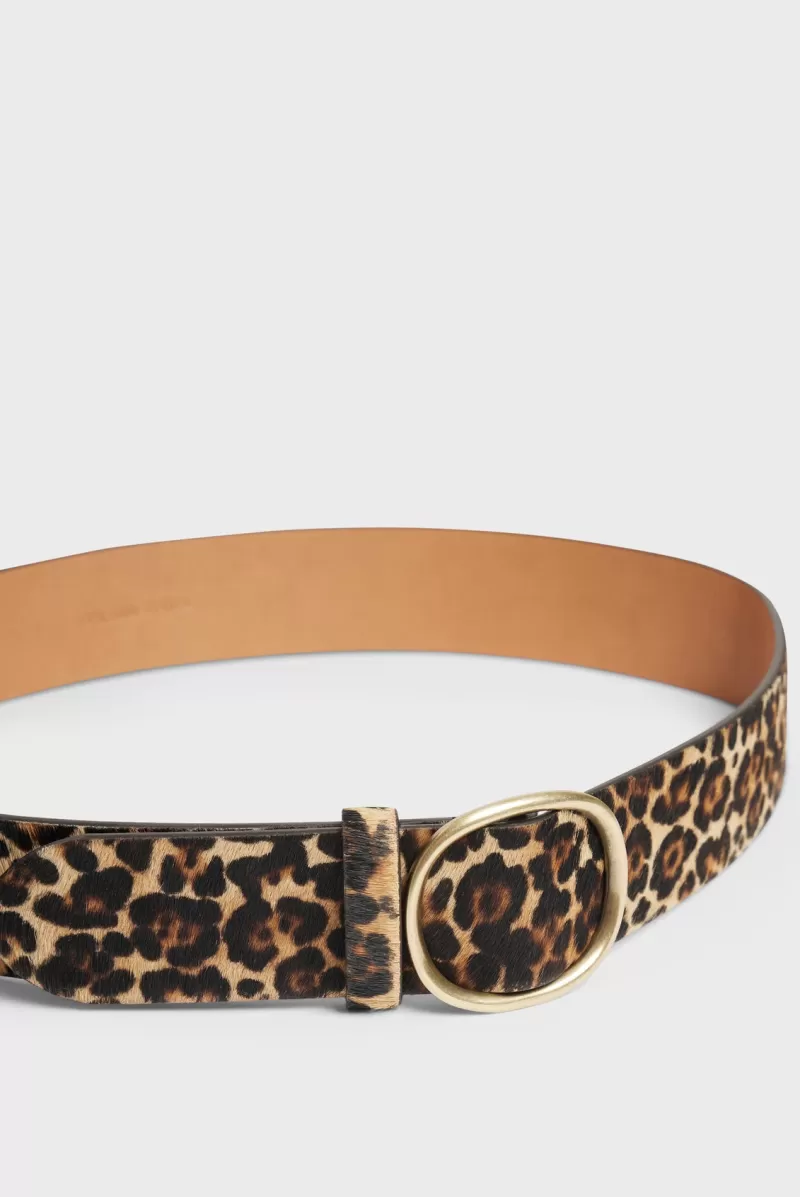 LEOPARD PRINT LEATHER BELT - PALOMA | Gerard Darel Discount