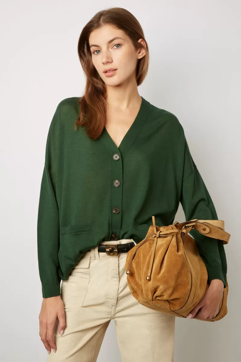 Light merino wool cardigan - LITZY | Gerard Darel Online