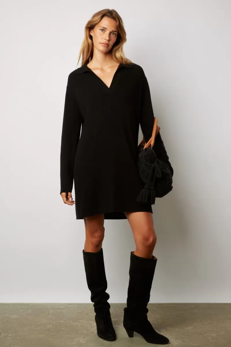 Mini wool dress with polo shirt style neck - JACOBINE | Gerard Darel Hot