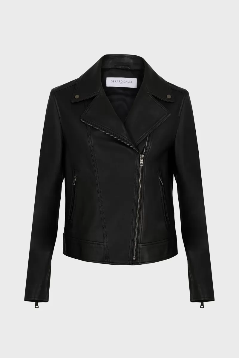 NADEGE women's leather jacket | | Gerard Darel Sale