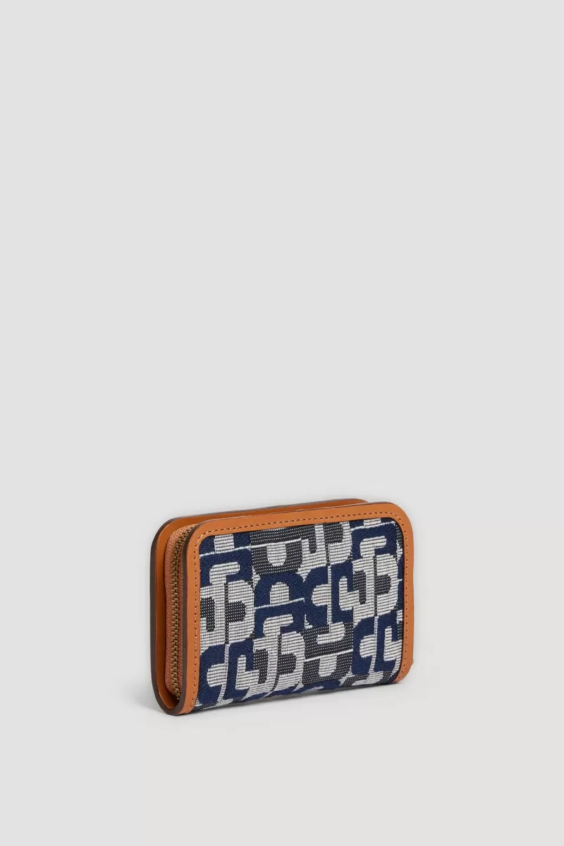 Navy jacquard wallet - MINI WALLET | | Gerard Darel Sale