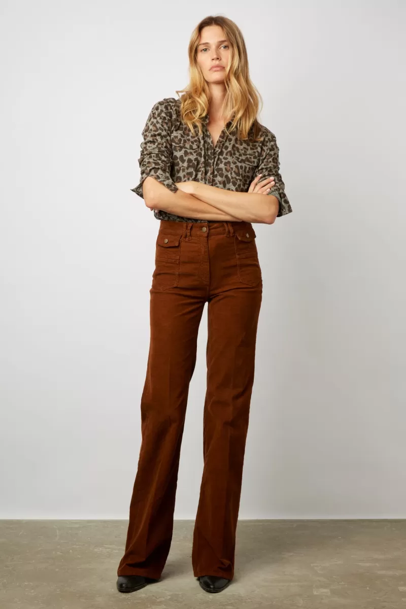 Needlecord flared pants - ANNA | Gerard Darel Sale