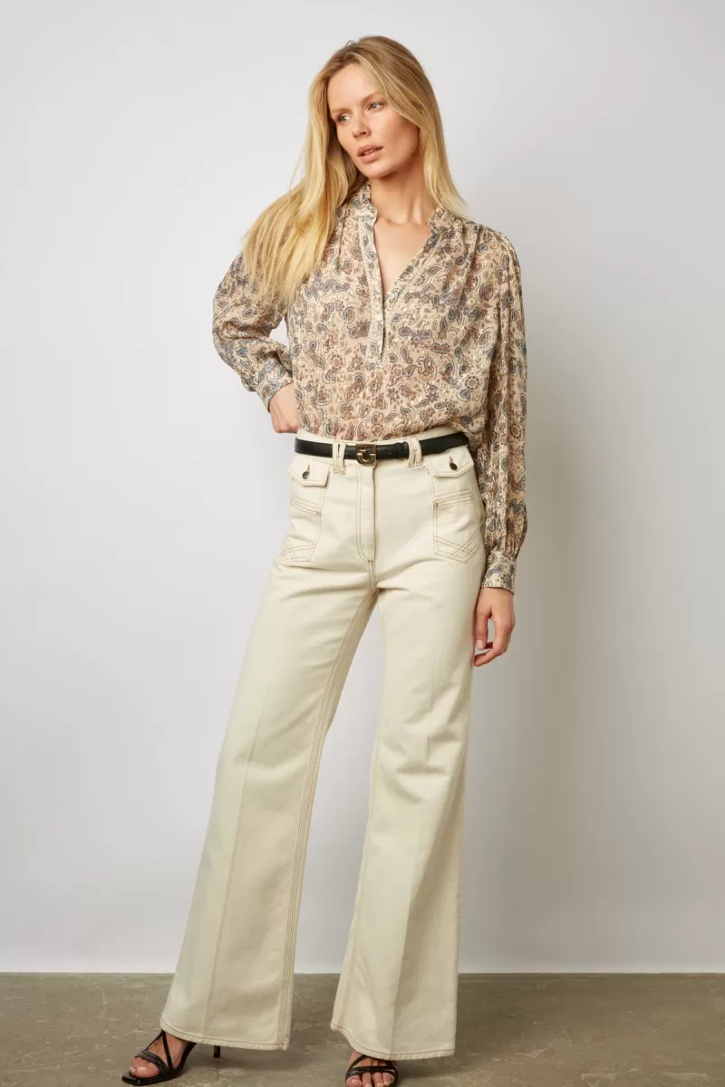 Paisley blouse with lurex - CLARISSE | Gerard Darel Flash Sale