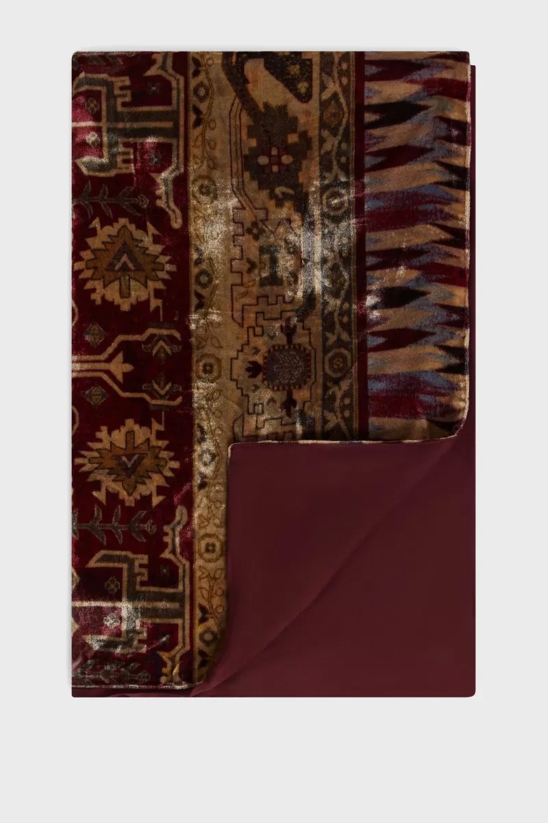 Paisley print velvet scarf - GENESA | Gerard Darel Store