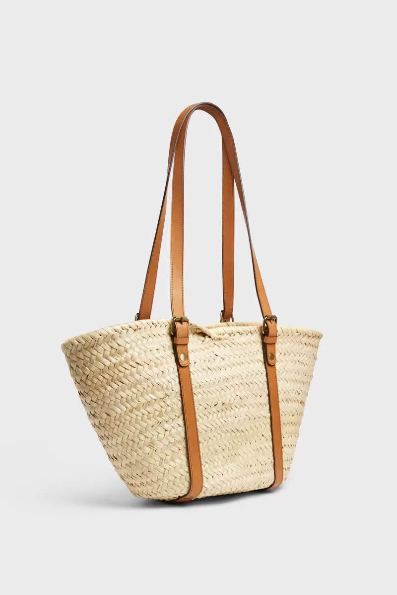 Palm and natural leather bag - COLETTE | | Gerard Darel Online