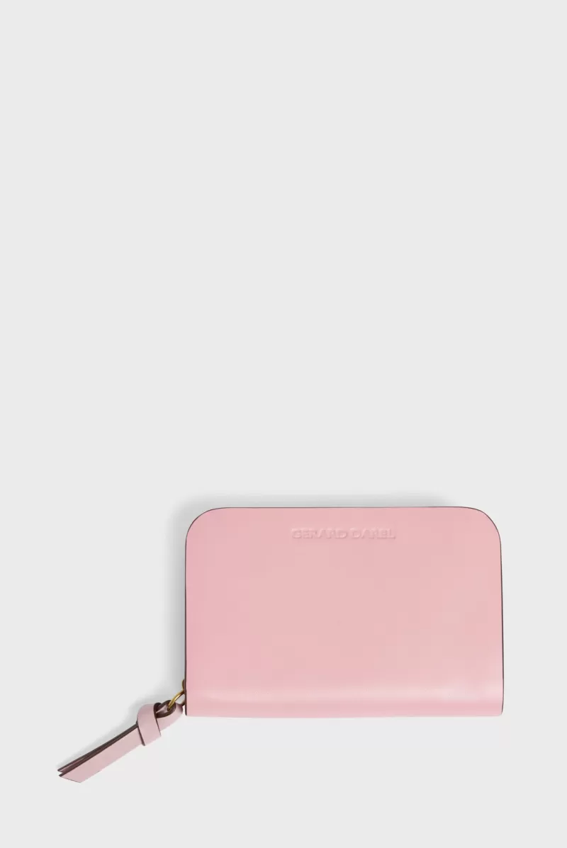 Pink women's leather wallet MINI WALLET | | Gerard Darel New
