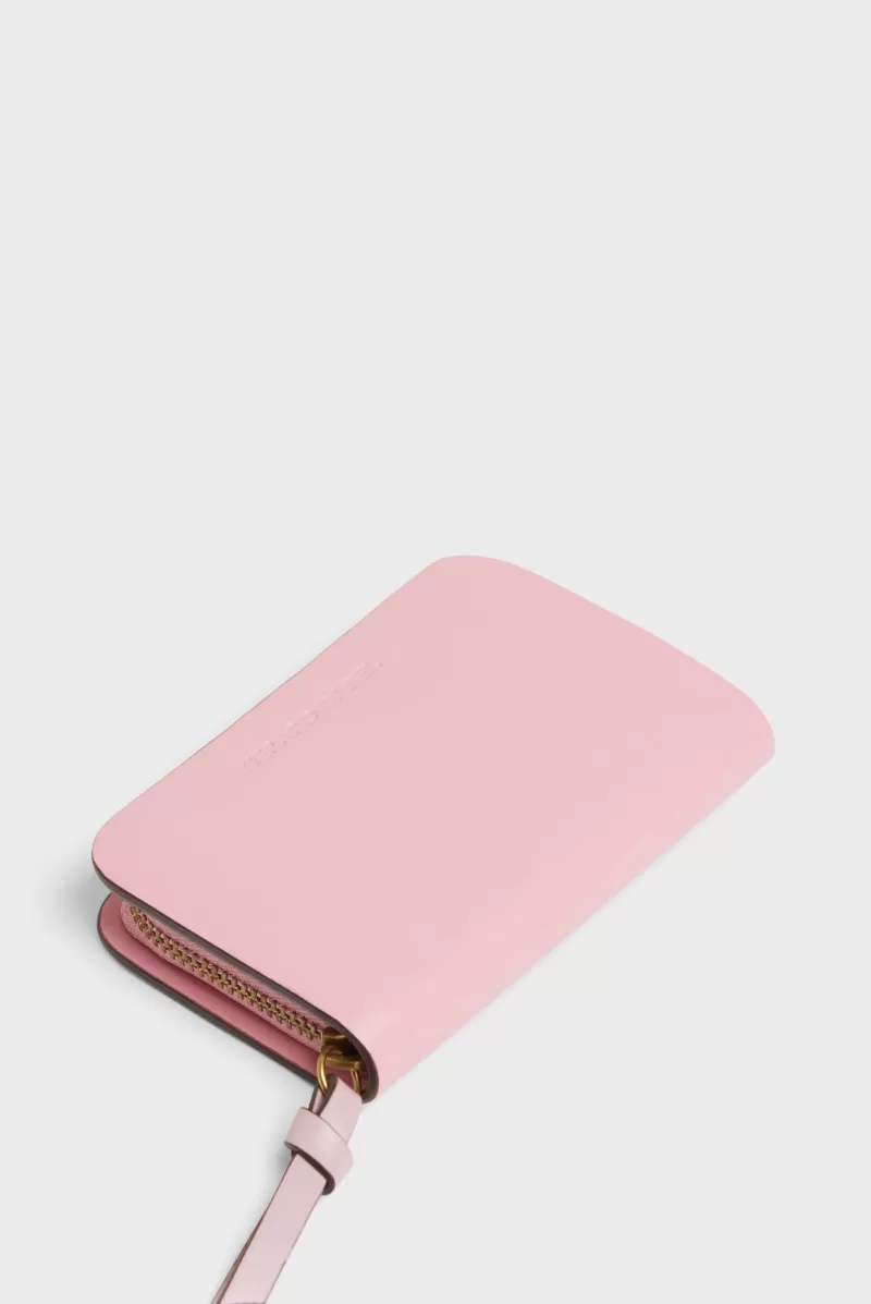 Pink women's leather wallet MINI WALLET | | Gerard Darel New