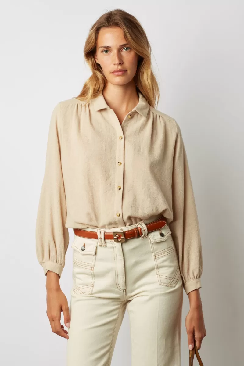 Plain wool blend shirt - COLOMBE | Gerard Darel Best Sale