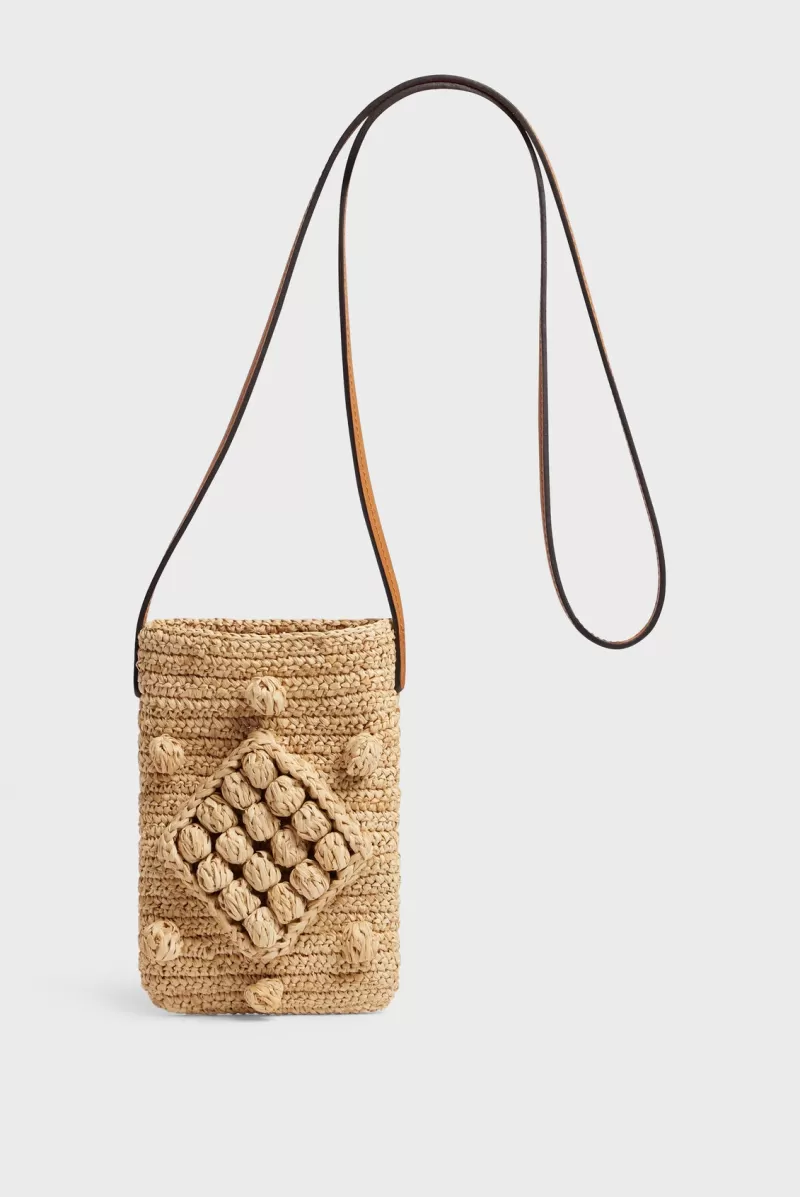 Raffia string phone holder - ROSIE | | Gerard Darel Clearance