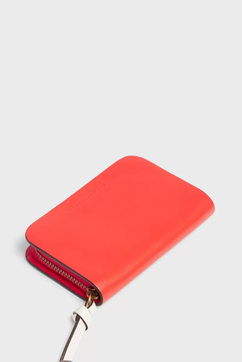Red women's leather wallet MINI WALLET | | Gerard Darel Sale