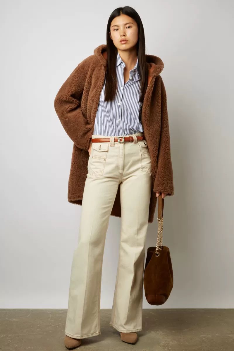 Reversible shearling coat - MAELISSE | Gerard Darel Fashion