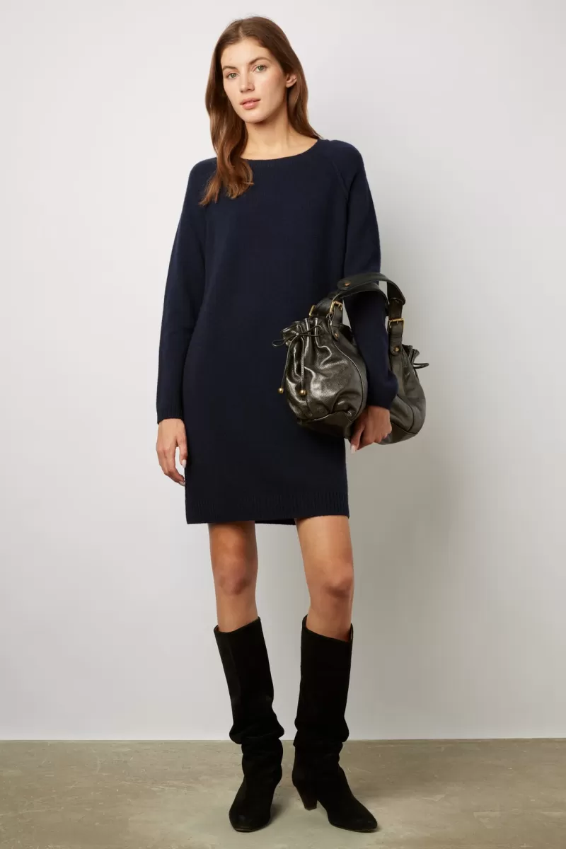 Round neck wool straight dress - JACOTTE | Gerard Darel Discount