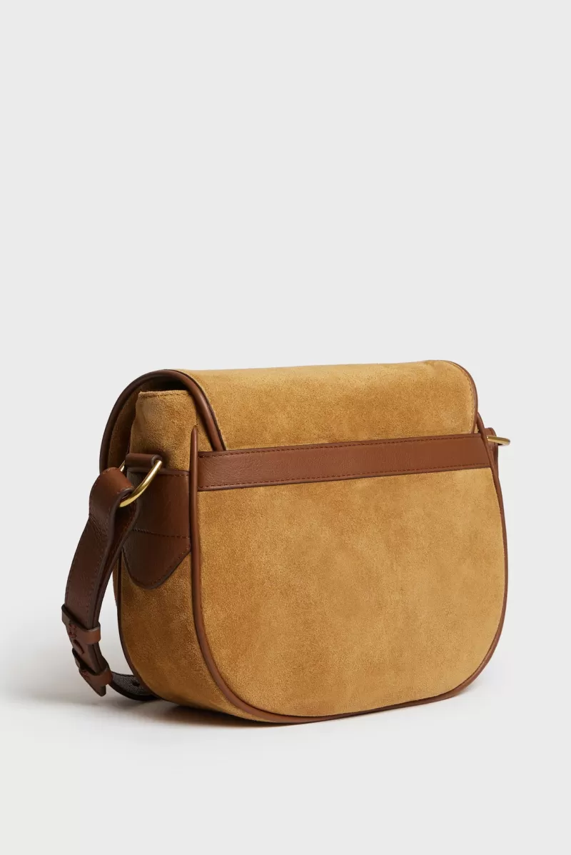 Saddle bag in suede leather - GYPSY | Gerard Darel New
