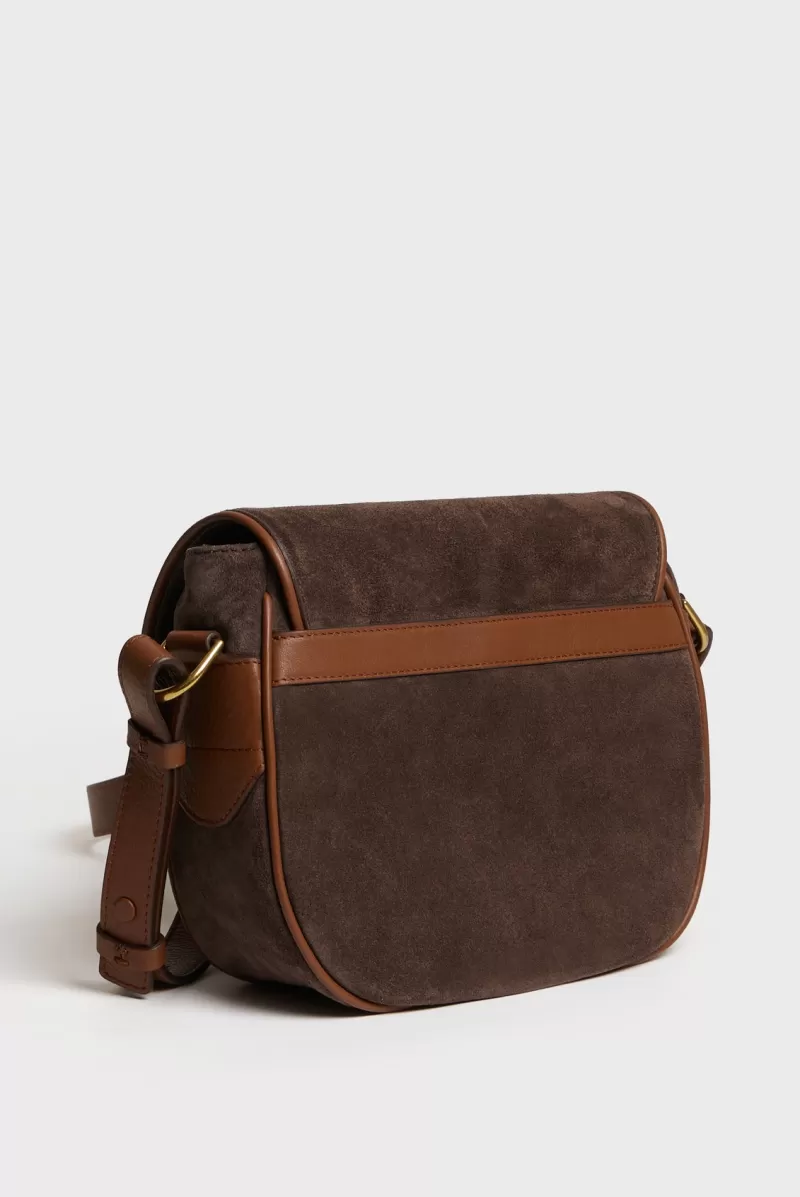 Saddle bag in suede leather - GYPSY | Gerard Darel Sale