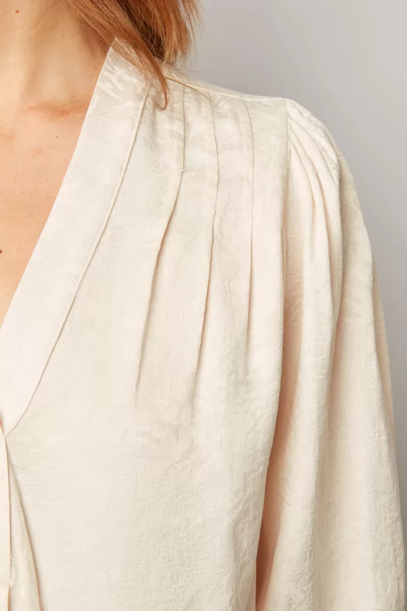 Satin feel jacquard blouse - CHRISTELLE | Gerard Darel Best