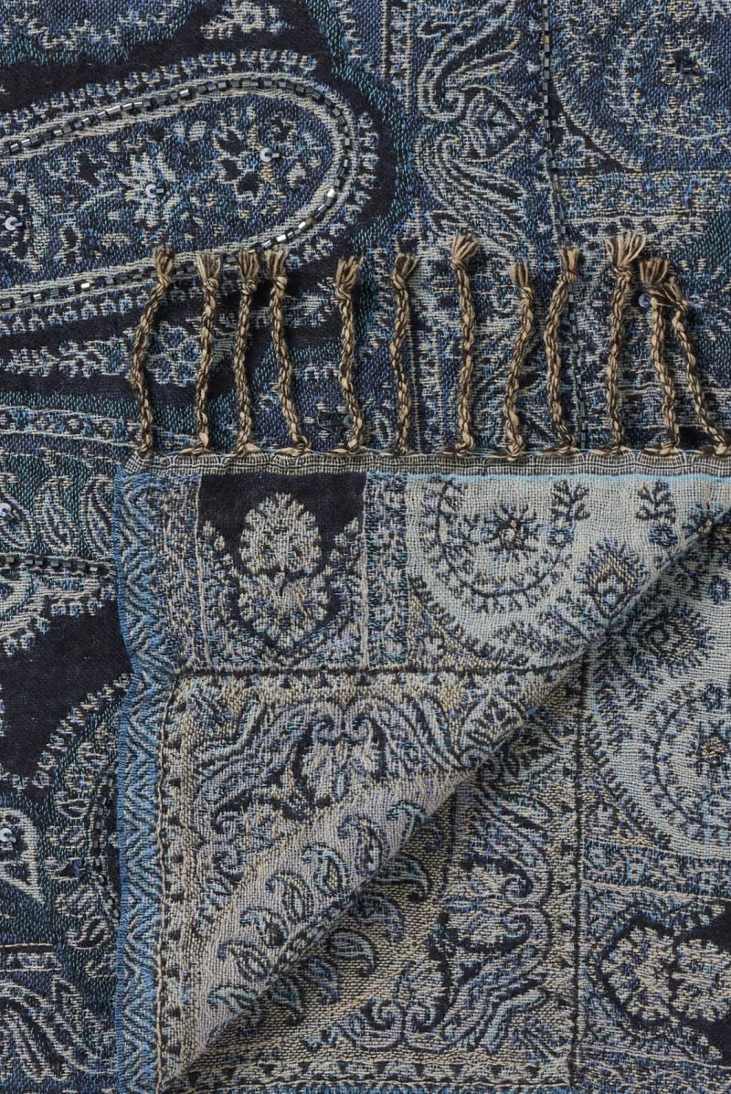 Sequined paisley print scarf - GENEVIA | Gerard Darel Online