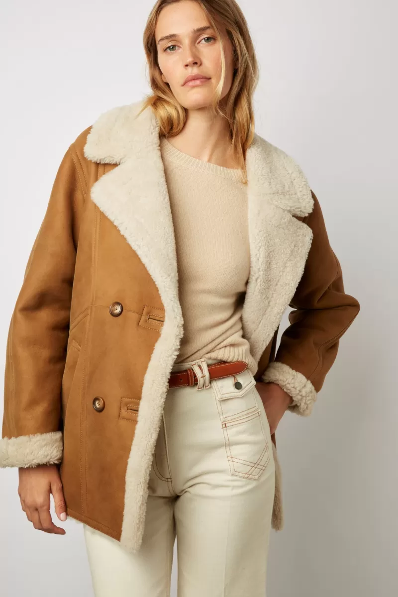 Shearling short coat - MAGRITTE | Gerard Darel New