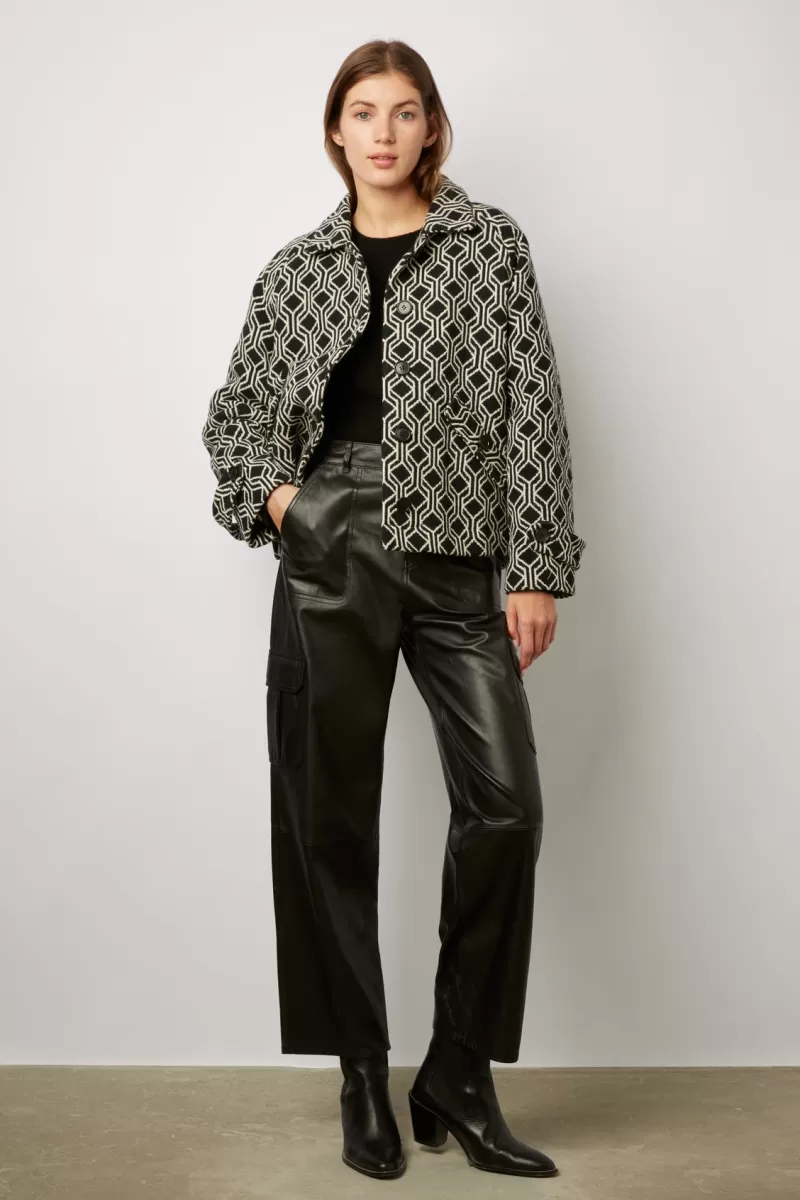 Shirt-style jacquard jacket - NISHA | Gerard Darel Best Sale