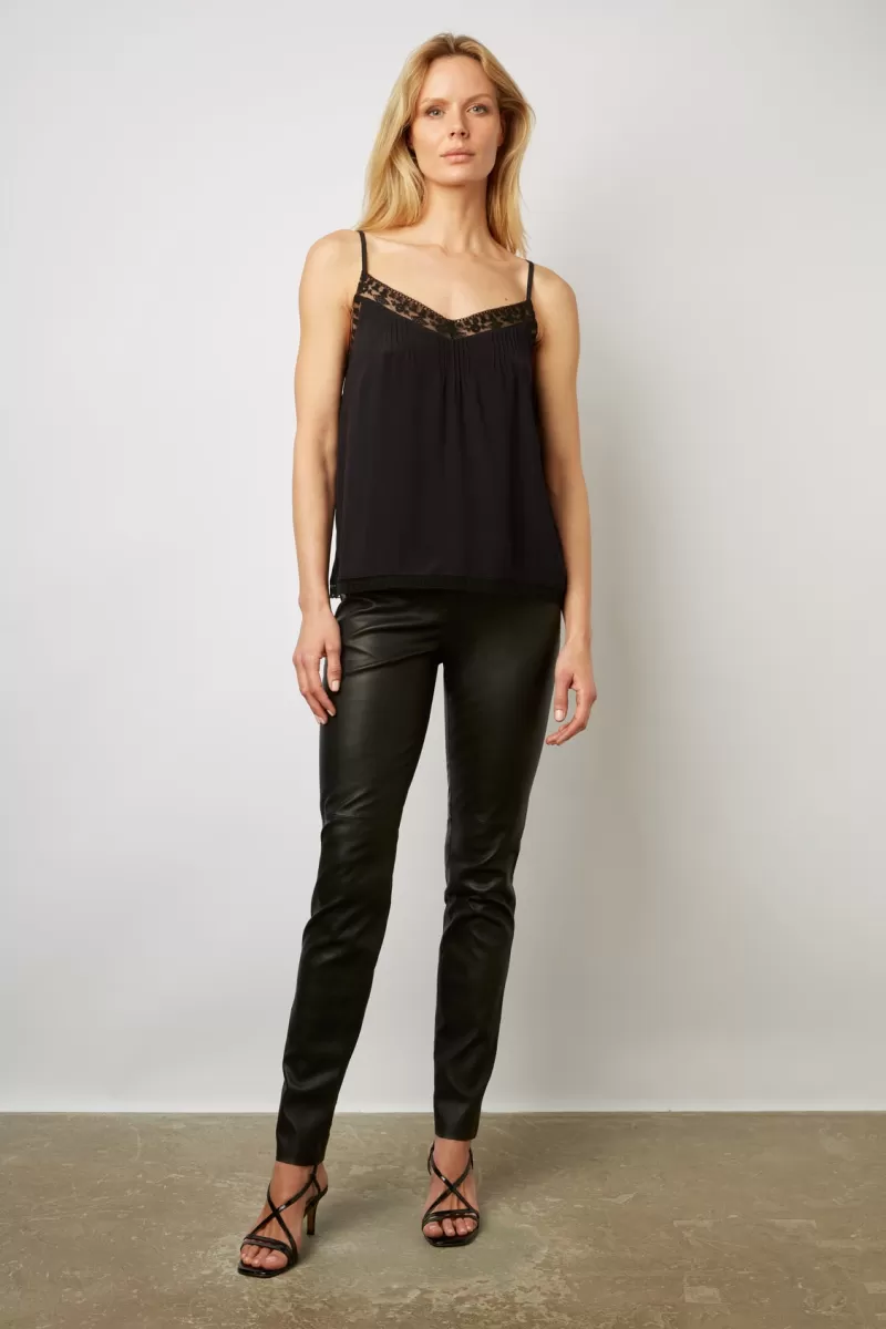 Silk and lace tank top - CLARA | Gerard Darel Hot