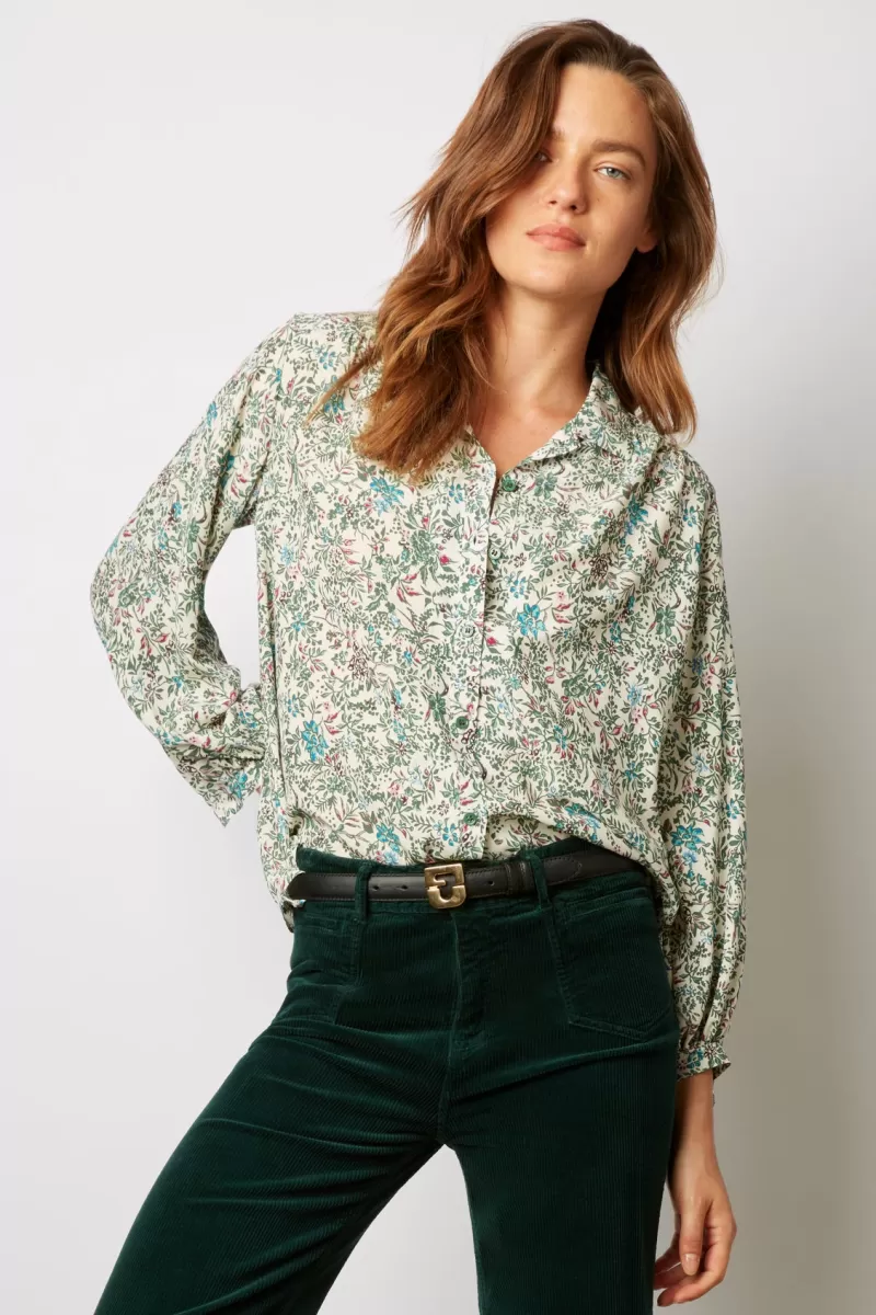 Soft floral blouse - COLOMBE | Gerard Darel Discount