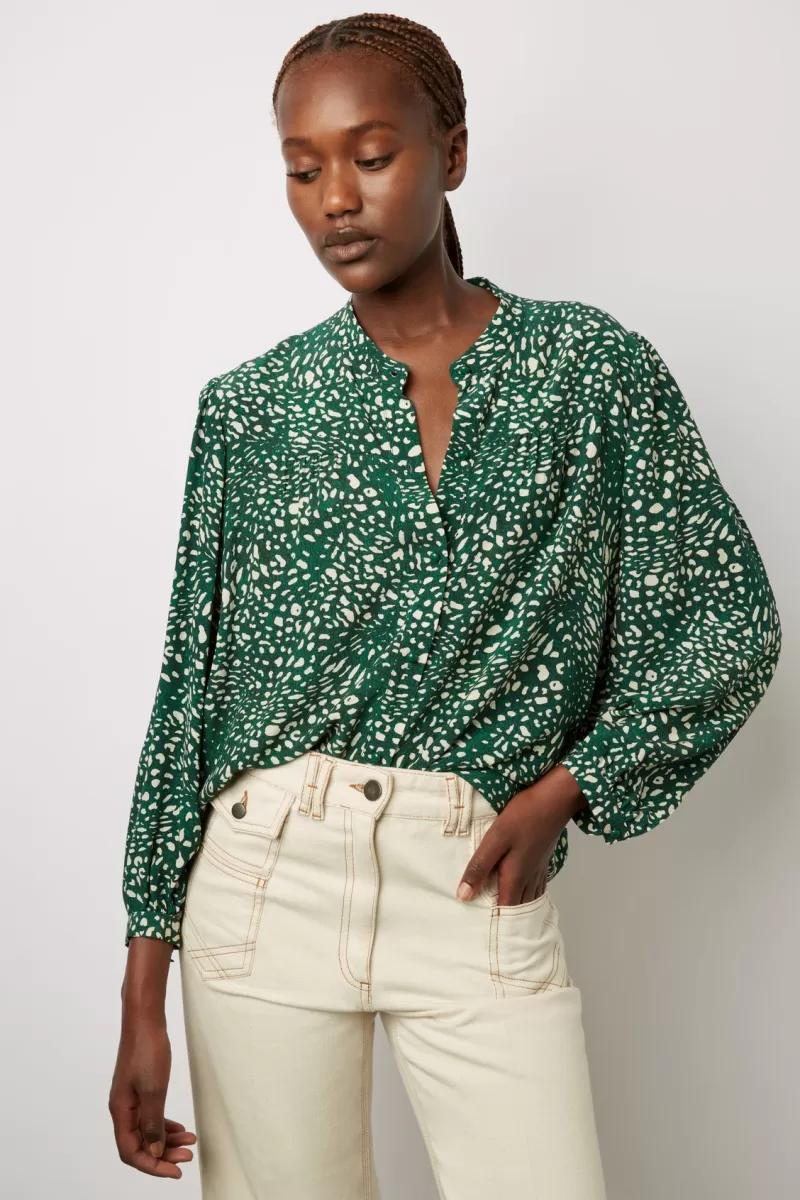 Soft leopard print shirt - CAROLE | Gerard Darel Outlet