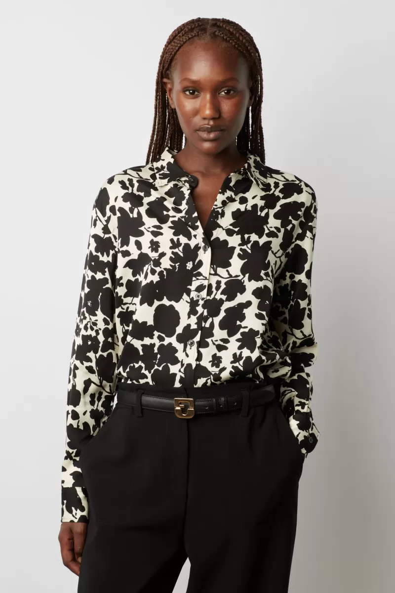 Soft two-color floral print shirt - CARLA | Gerard Darel Discount