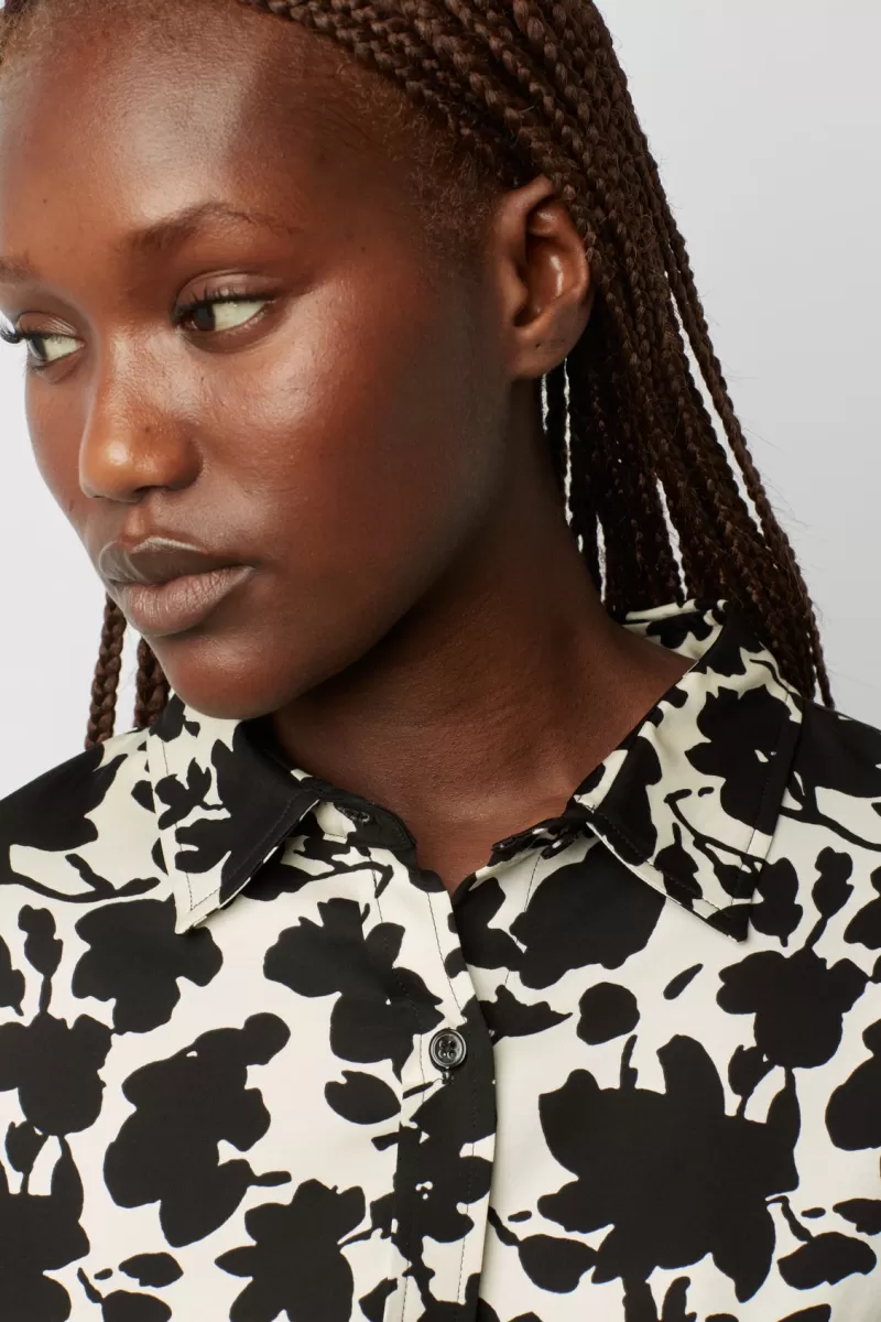 Soft two-color floral print shirt - CARLA | Gerard Darel Discount