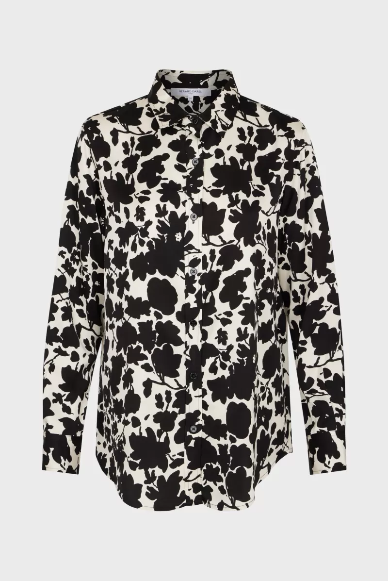 Soft two-color floral print shirt - CARLA | Gerard Darel Discount